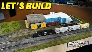 My Biggest Model Railroad Module Yet.  Detailing a T Trak Triple Module