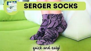 How to sew SOCKS on SERGER ONLY? No sewing machine, just serger!