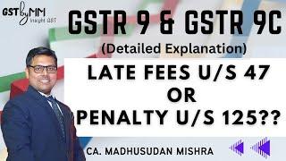 Late Fees or General Penalty on delayed filing of GSTR 9 or GSTR 9C under GST