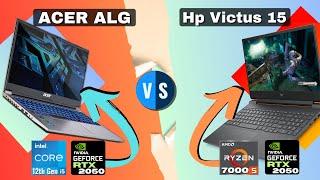 Acer ALG VS Hp Victus 15-fb1001AX Laptop Comparison In Hindi 2024 | Intel VS AMD | RTX 2050 Graphics