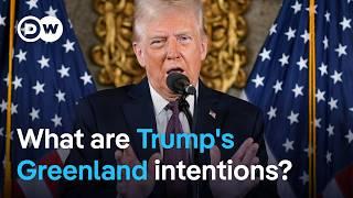 Trump won't rule out military force to take control of Greenland | DW News