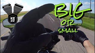 Choosing a large or small displacement motorcycle.