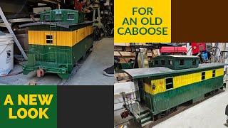 Caboose makeover: months of work in 10 minutes