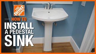 How to Install a Pedestal Sink | The Home Depot