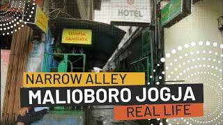 UNSEEN MALIOBORO | REAL LIFE INDONESIAN NARROW ALLEY IN YOGYAKARTA CITY | WALKING AROUND YOGYAKARTA