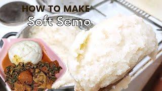 How to make soft semo swallow. A perfect way to prepare semo