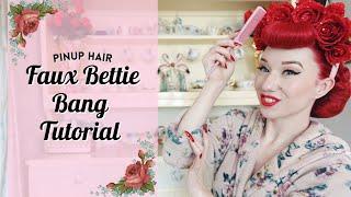 Pinup Hair Tutorial: Faux Bettie Bang/Bumper Bang