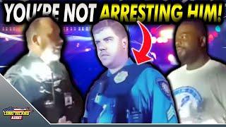 Officer Wants To ARREST A Man He Unlawfully Stopped! Sgt. Steps In!