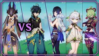 Kinich Hyperbloom (Nahida, Yelan, Kuki) vs Cyno! Gameplay & Damage Showcase. ~ M0har1b