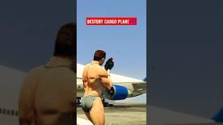 DESTROY CARGO PLANE IN GTA V |MONSTERRX GAMING| #shorts #gta #monsterrx