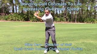 Increasing Club Head Speed