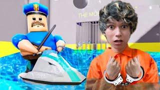 I ESCAPED WATER BARRY'S PRISON RUN IN ROBLOX (OBBY)