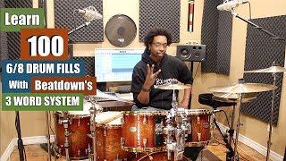 Learn 100 Drum Fills In 6/8 Time...Easily!! (Beginner & Intermediate)