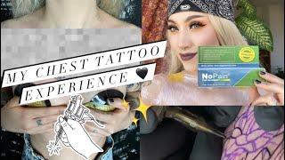 My Chest Tattoo  No Pain tattoo numbing cream? Does it work? |Vlog