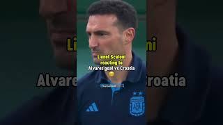 Lionel Scaloni reaction after Argentina's goals & after they won the World Cup ️ #football #viral