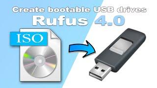 Boot USB Flash Drive with Rufus 4.0 | Windows 7/8/8.1/10/11 | ubuntu | linux