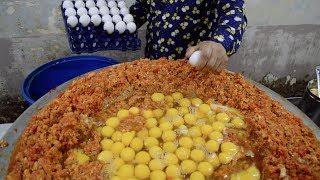 INDIA'S BIGGEST Scrambled Egg | 240 EGGS Scrambled with Loads of Butter | Indian Street Food