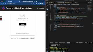 Demo of Implementing Passage in Node.js App - Support Passkey Logins in Seconds