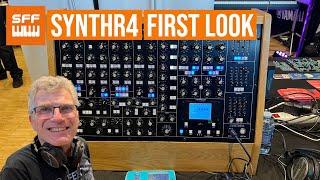 SYNTHR4 First Look, Analog Synthesizer With Interchangeable Filters | SynthFest France 2023