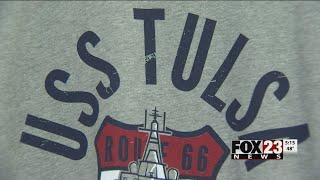 VIDEO: Local company prints special shirts for USS Tulsa