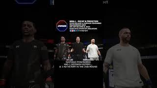  UFC 287 Kevin Holland vs Santiago Ponzinibbio WW Fight Simulation Recap & Prediction #shorts