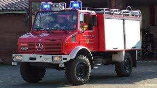 [Blaulicht Update auf LED] Einsatzfahrten Unimog TLF8/18 und LF10/6 Freiwillige Feuerwehr Heede