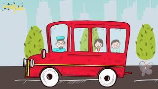 ترانه‌های کودکانه|چرخ‌های اتوبوس | Farsi Persian Kids Christmas |Wheels on the Bus| Khanoom Khorshid