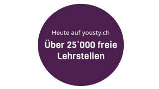 Yousty.ch - über 25'000 freie Lehrstellen