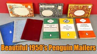 Vintage Penguin Books - 1950s Paperback Mailers + Book Protection Covers!