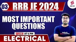 RRB JE 2024 Previous year paper solved | Electrical by Mohit Sir For RRB JE 2024