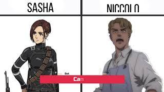 Crushes of Attack On Titan Characters ( Manga Spolers! )