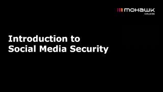 Introduction to Social Media Security