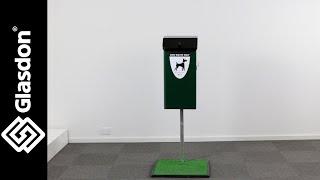 Glasdon International | Demonstration | Metal Fido 50™ Dog Waste Bin