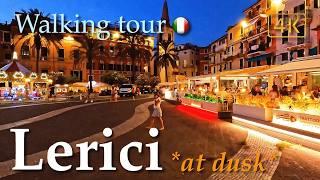 Lerici by night (Liguria), Italy【Walking Tour】4K