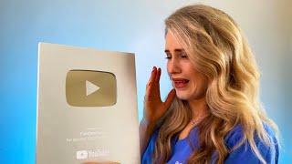 Loser cries unboxing silver play button (100k subscribers creator award)
