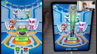 Talking Tom Hero Dash - Talking Ben - Character Play Review Gameplay on Tablet (iOS, Android)
