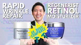 Dr. Sugai Compares: Olay Regenerist Retinol 24 Versus Neutrogena Rapid Wrinkle Repair Retinol SA