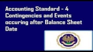 Accounting Standard 4 : Events occurring after balance sheet date but before approval of accounts