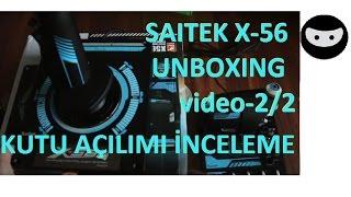 Saitek X56 HOTAS Unboxing 2/2 - Kutu açılımı, inceleme - ninjasiyahgiyer