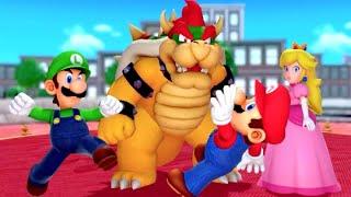Super Mario Party Minigame Jamboree - Luigi vs Mario vs Bowser vs Peach