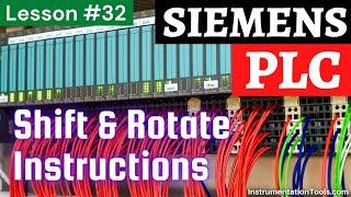 Shift and Rotate Instructions in Siemens PLC