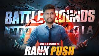 SOLO RANKPUSH START || DAY4  || RANK3131 || #rankpush  #bgmilivetelugu #bgmi