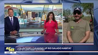 AZSA and Partners cleaning up the Rio Salado Habitat Restoration Area on FOX 10 News