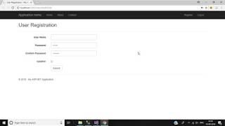 C# User Registration Form in Asp.Net Mvc 5