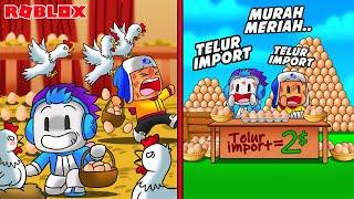 BABY DEL DAN MOCIL JADI PENJUAL TELUR AYAM TERSUKSES DI ROBLOX!!!