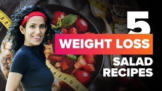 5 Low-Calorie, High-Nutrient Salad Recipes for Weight Loss |  Burn Belly Fat with Healthy Eating