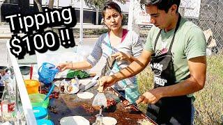 Tipping $100 Dollars In MEXICO – The ULTIMATE Mexican Street Food – Money Sent From SUBSCRIBERS!!!