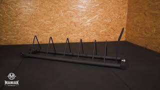 Soporte/carro horizontal bumpers con ruedas Maniak Fitness