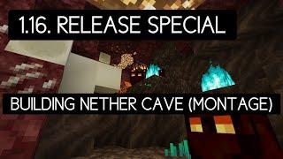 MINECRAFT- Nether update (1.16.) special! Building neher cave (montage)