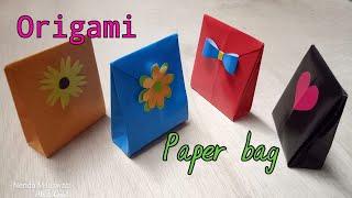 Cara Membuat Origami Paper Bag  ||  How to Make Origami Paper Bag